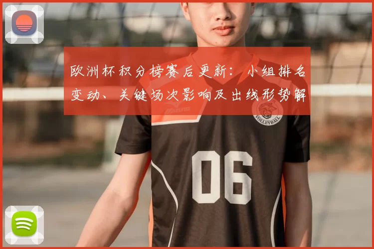 欧洲杯积分榜赛后更新：小组排名变动、关键场次影响及出线形势解析